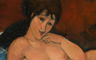 Nude on a Blue Cushion - Amadeo Modigliani - 1917 - Courtesy of the National Gallery of Art