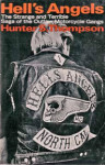 Random House's first edition of "Hell's Angels" features an image of a biker donning the motorcycle club's ubiquitous "death's head" insignia.